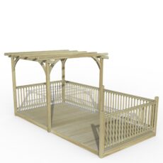 5013053133170 1 Forest Garden Ultima Pergola and Decking Kit 4 8m with 4 x Balustrade 3 x Posts.jpg